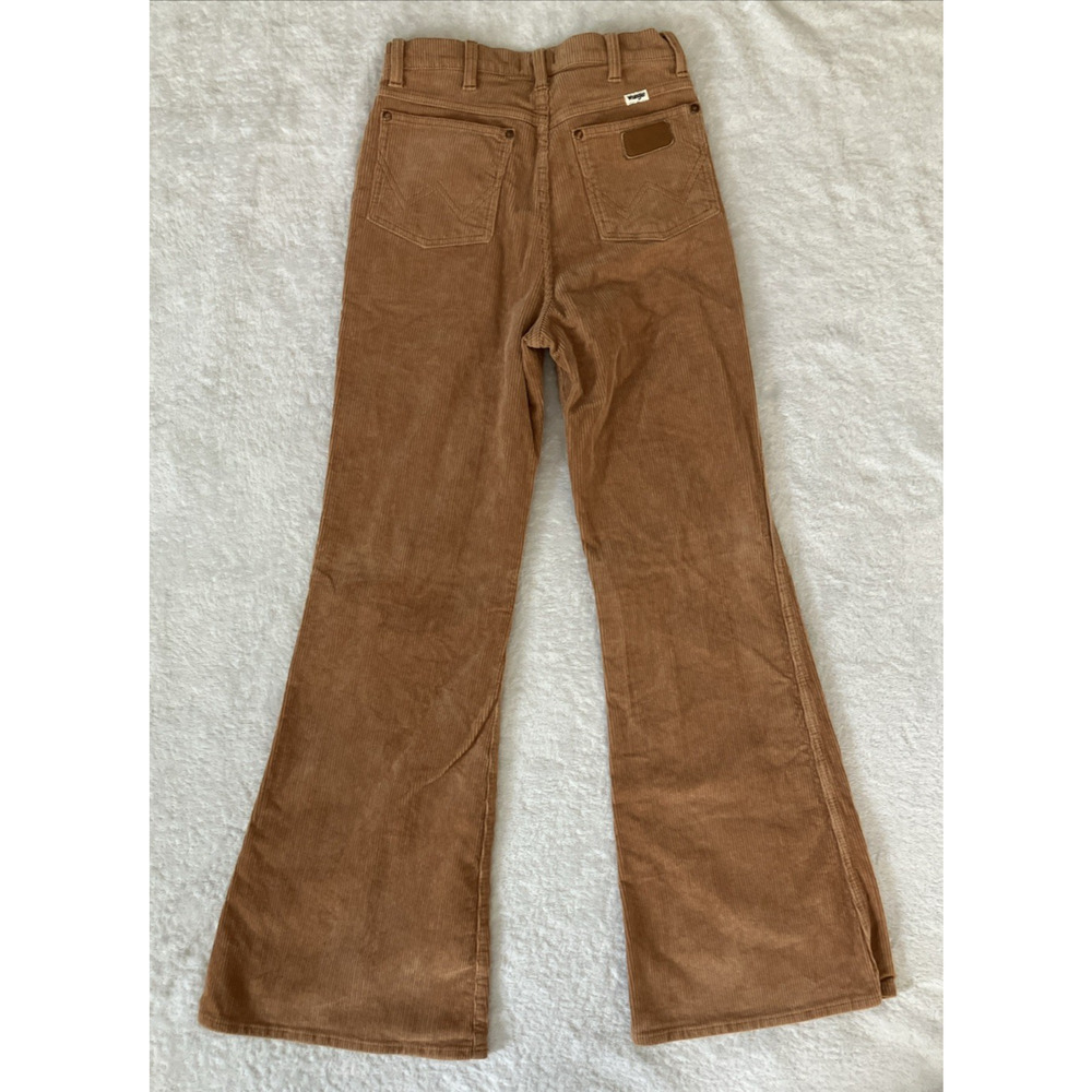 Wrangler Corduroy High Rise Flare Jeans Pants Wanderer Cowgirl Size 28W X 34L - Picture 2 of 10